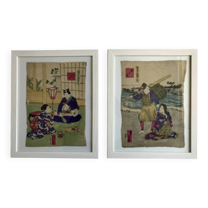 Duo d'estampes japonaises