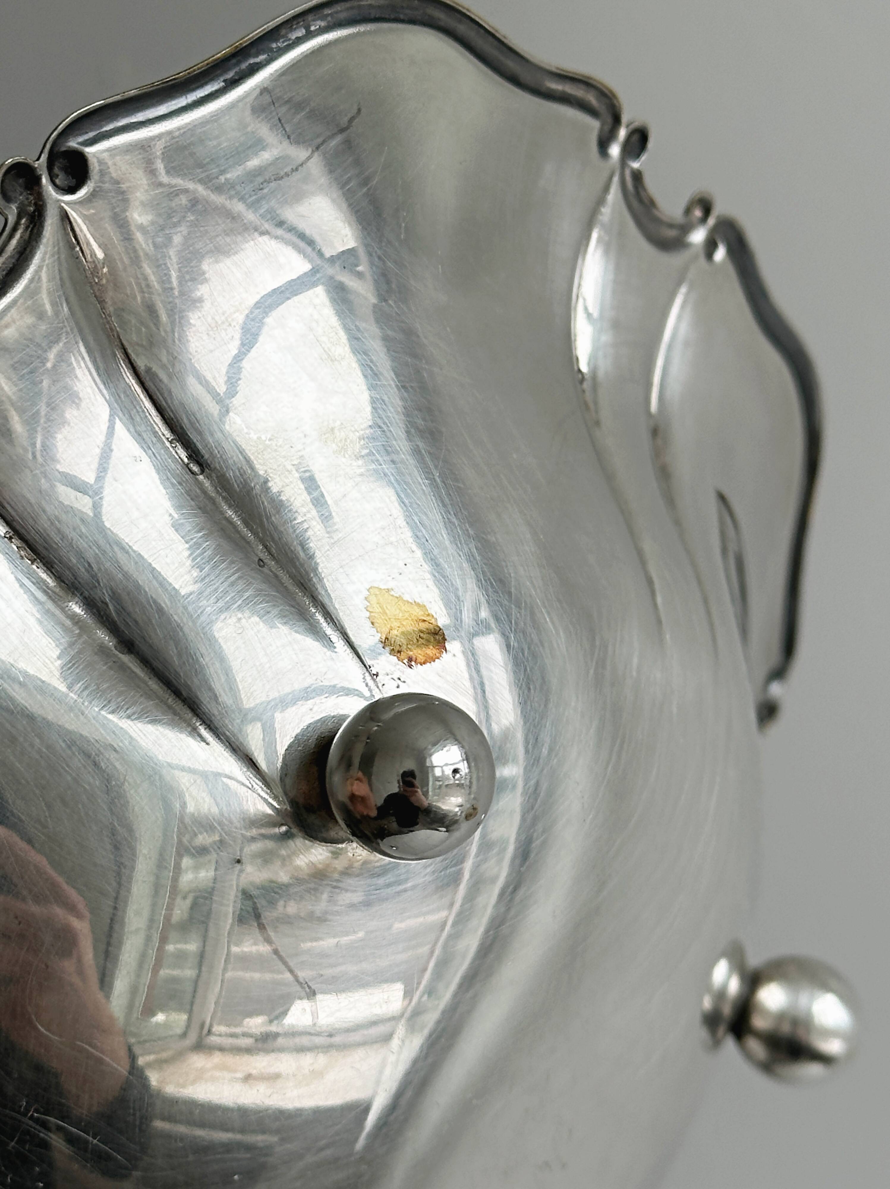 Plate, antique metal fruit bowl