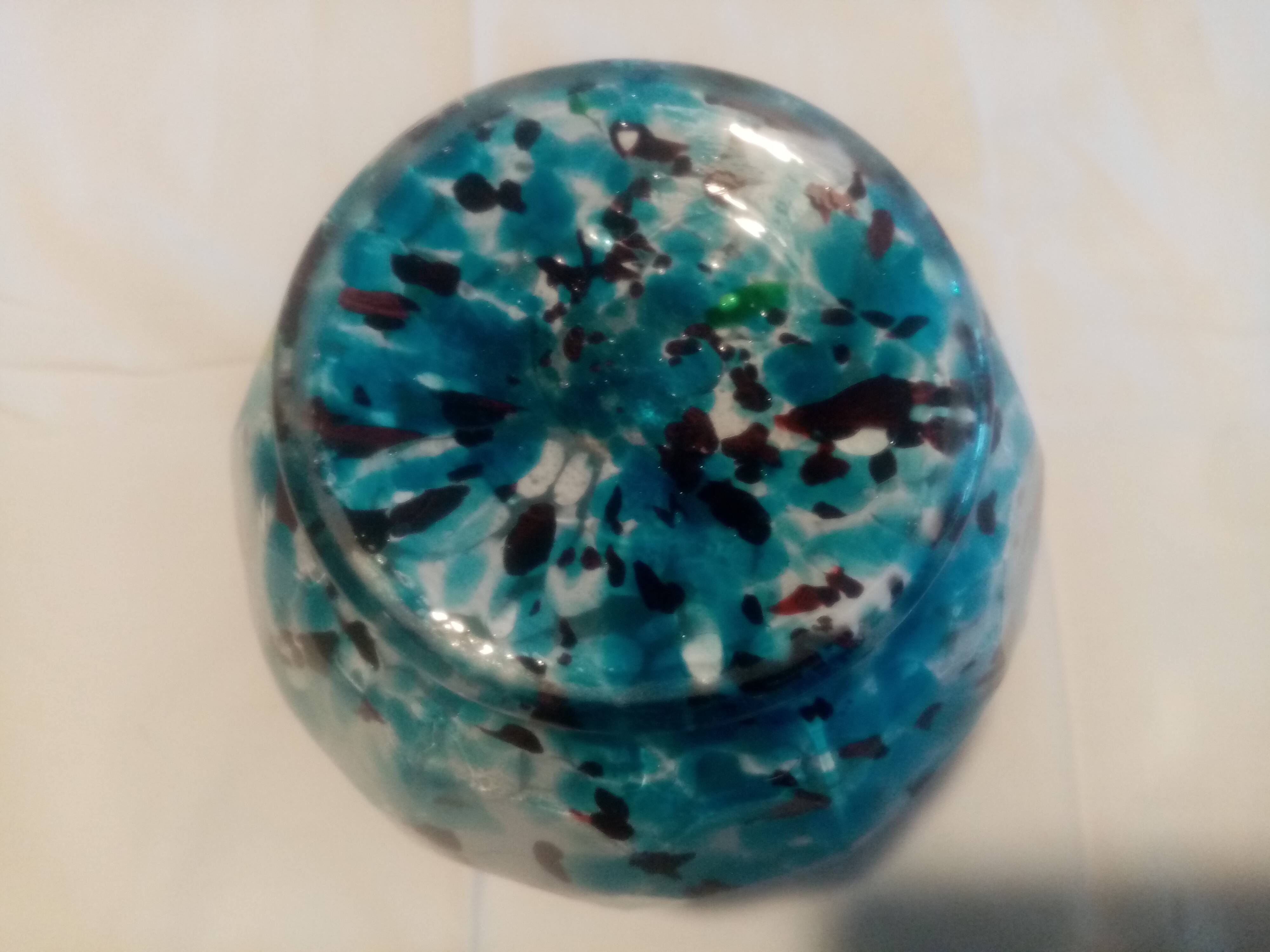 Superb old maroneen glass pate vase from the clichy crystal works