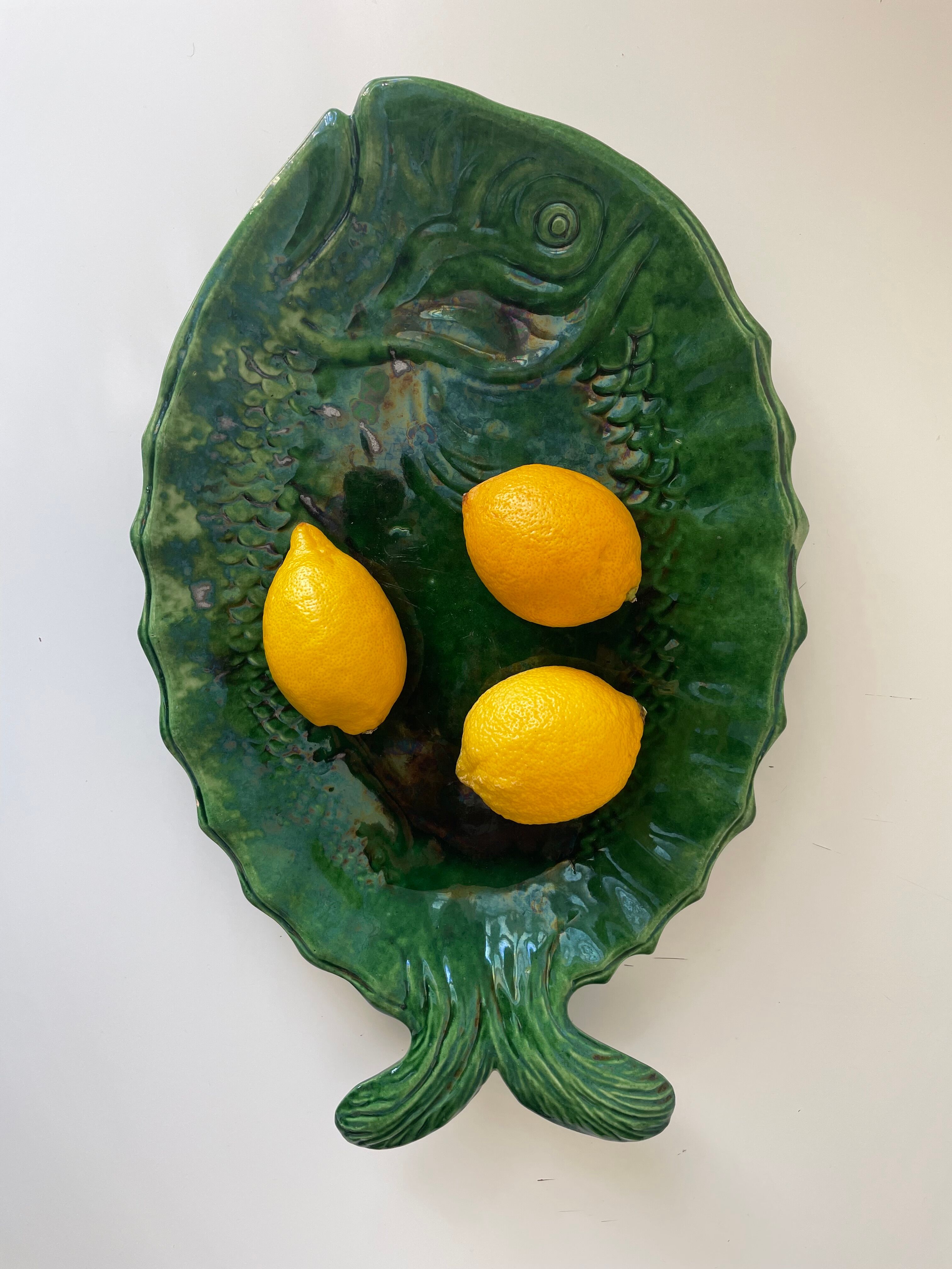 Ceramic fish dish Vallauris