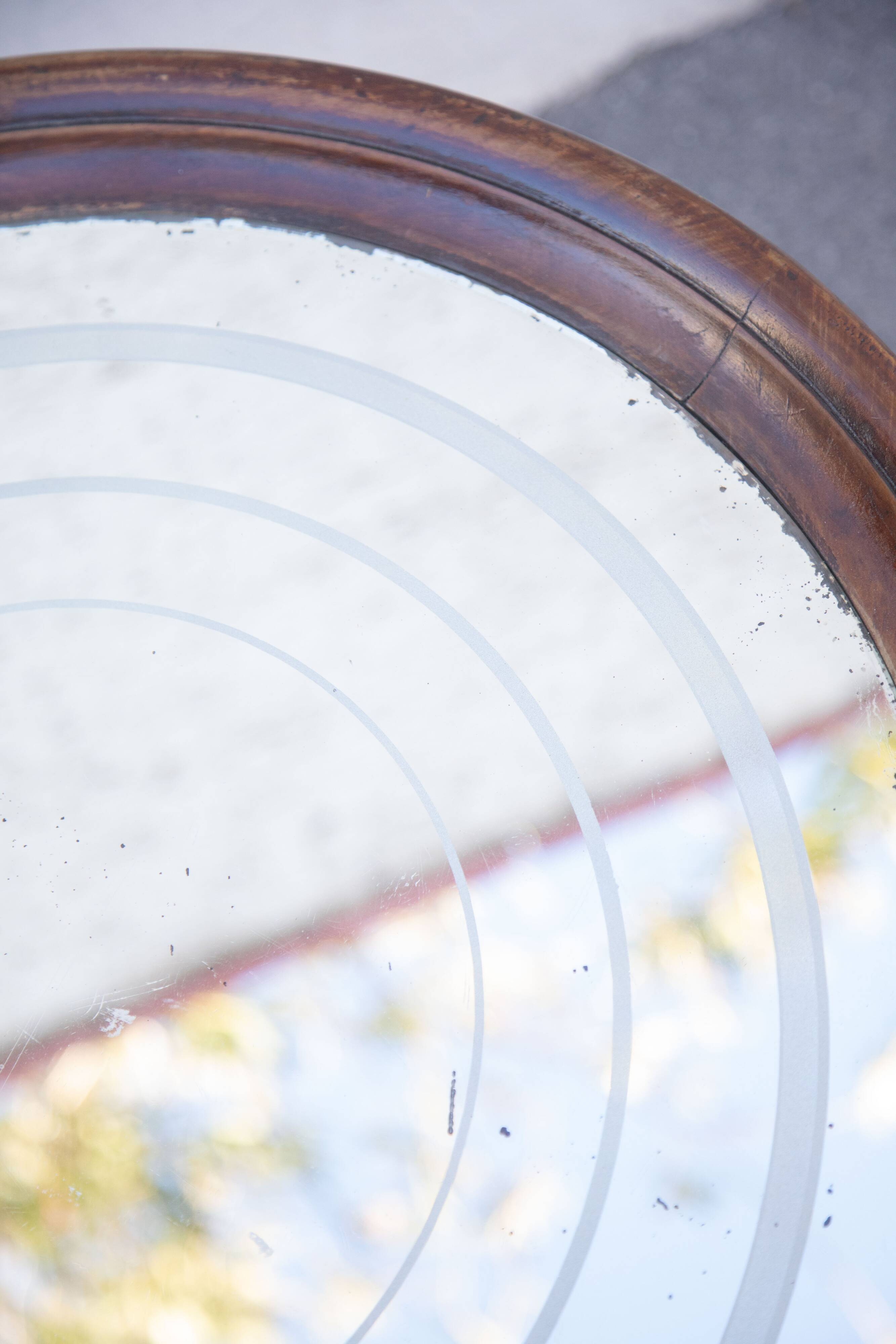 Mosaic mirrored glass coffee table Italy 70