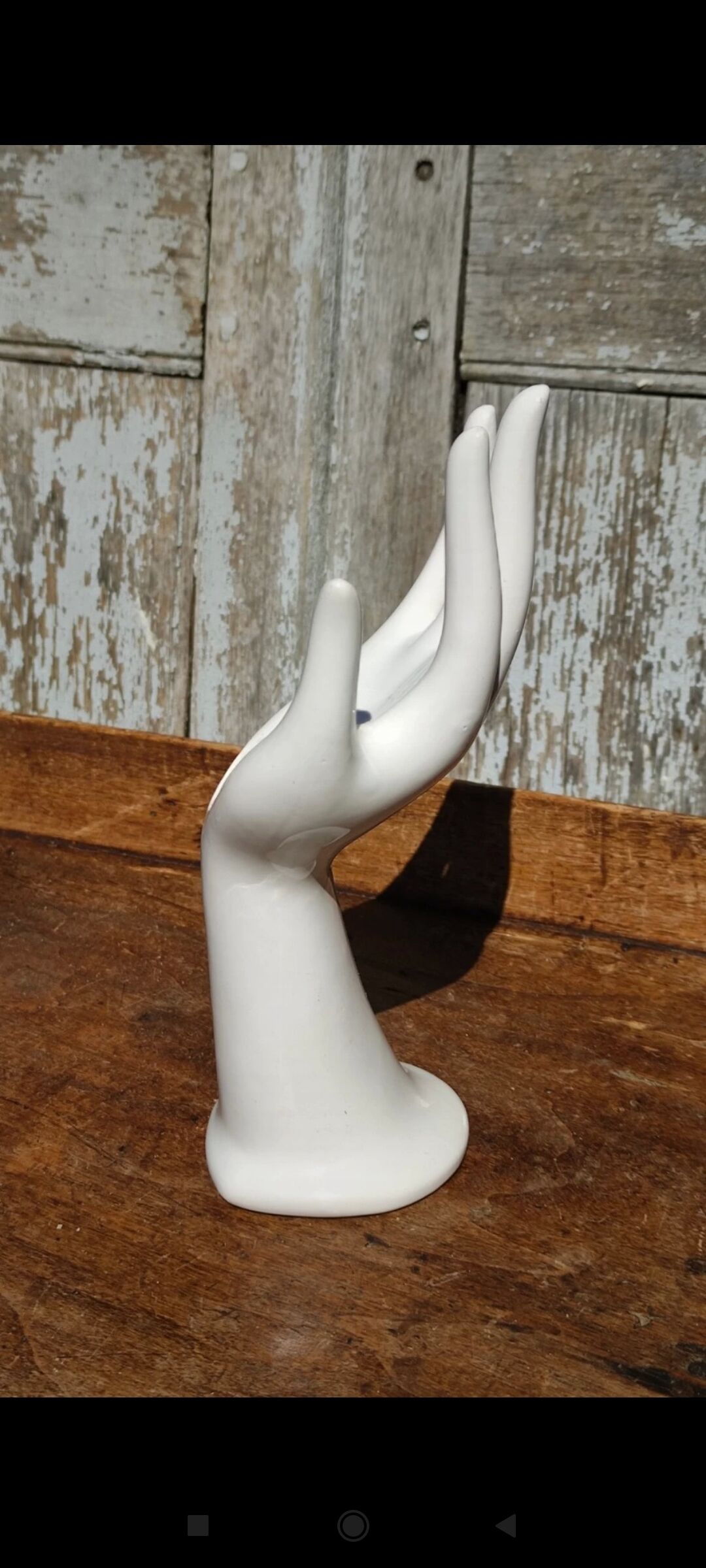 Vintage hand vase or ring holder