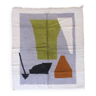 Tapis contemporain en laine