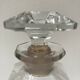Perfume bottle crystal XIXth with cap facets