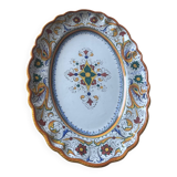 Large oval ceramic platter from Deruta