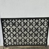 Wrought iron fire screen, France