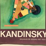 Original exhibition poster KANDINSKY, Galerie Maeght / Bauhaus de Dessau, 1965