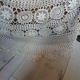 Antique handmade crochet tablecloth