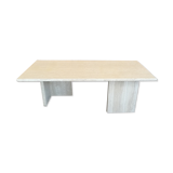 Rectangular travertine coffee table