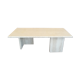 Rectangular travertine coffee table