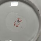 Plat porcelaine de Chauvigny décorée à l'or