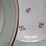 6 opaque porcelain soup plates 1940s