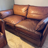 2-seater leather sofa by Roche Bobois