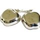 Vintage double apple metal silver-plated pocket tray – 1970s