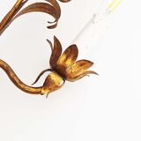 Pair of Vintage Gilt Flower Scones by Hans Kögl