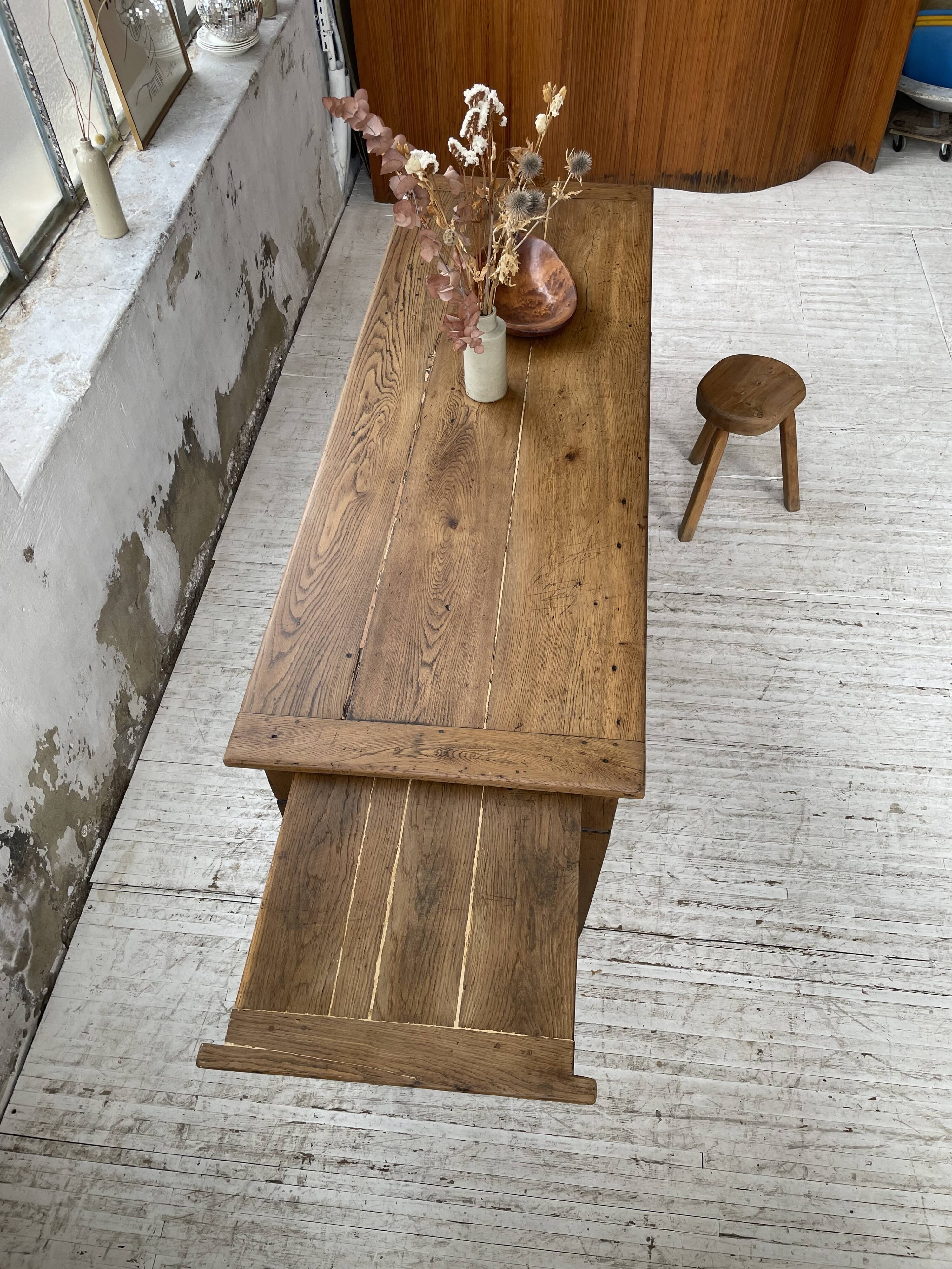 Oak farmhouse table
