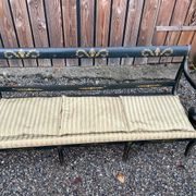 Rare painted bench or sofa from the 19th century