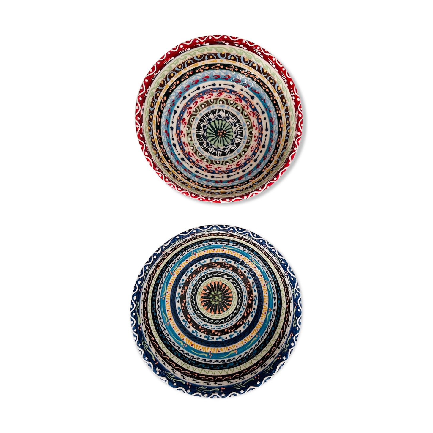 2 handmade Greek bowls