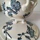 Lion Soup Tureen – Blue-grey Hollyhocks 1890-1920