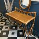 Rattan dressing table with vintage mirror
