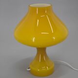 Lampe de Table Jaune Tout en Verre par Valasske Mezirici, 1970s