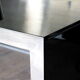 Nanda Vigo design in years '70 low mirror table "four corners" by Driade Italy