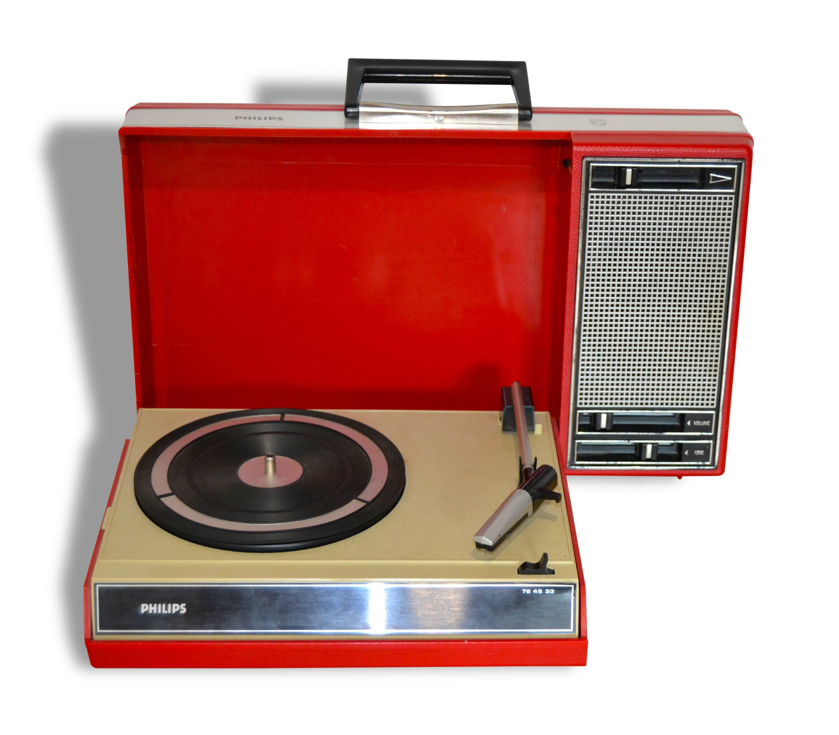 Tourne disque , PHILIPS , vintage Selency