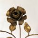 Vintage Italian wall lamp in gilded metal and glass paste