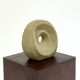 Unique round beige sculpture