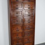 1870s oak apothecary cabinet