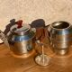 SFAMOKA chrome metal coffee maker