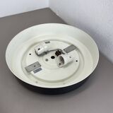 Minimalist  metal and glass flushmount wall light by bega lights, germany, 1980s