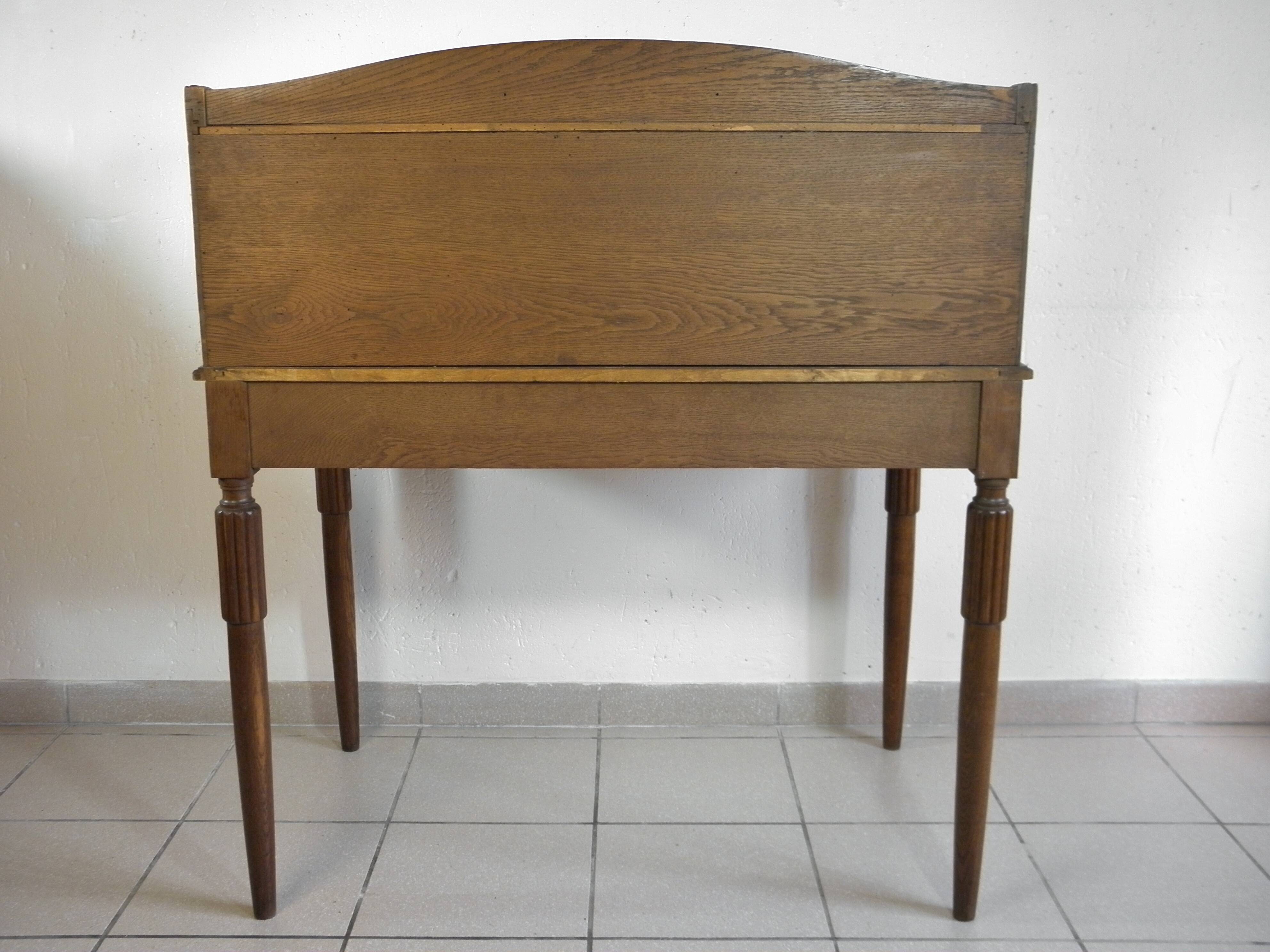 Art deco cylindrical desk