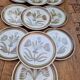 Set of 10 Flat Plates in Stoneware from Longchamp Manufacture