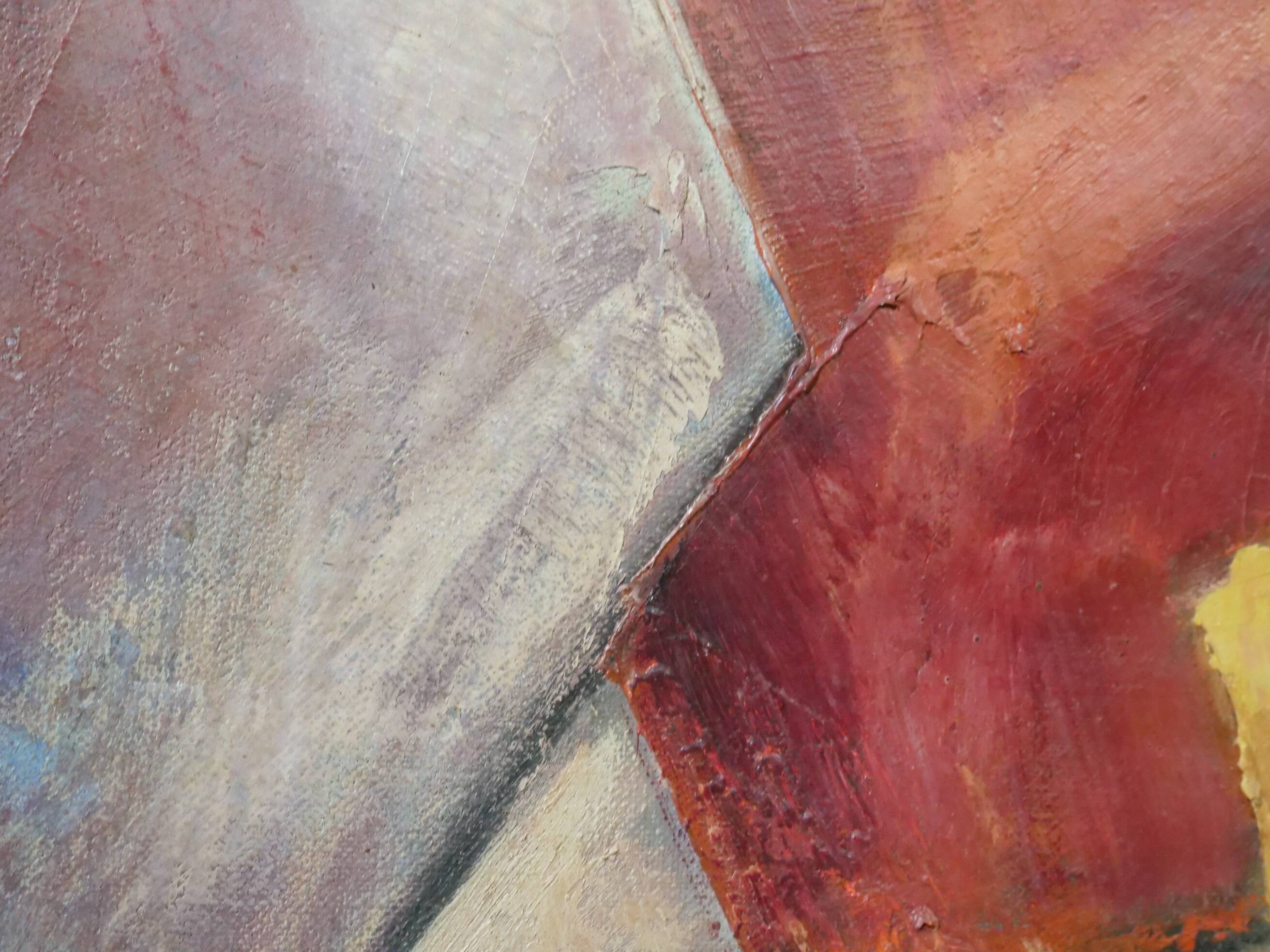 Edith Ferullo, The Three Jugs, Oil on Canvas, 1961