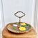 Sarreguemines barbotine cake display dish