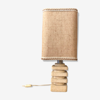 1970 travertine lamp