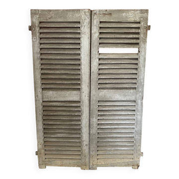 Paire de volets persiennes anciens