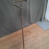 Brushed steel standing lamp