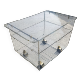 Plexiglass dessert table by David Lange – The Invisibles of Marais, 1970s
