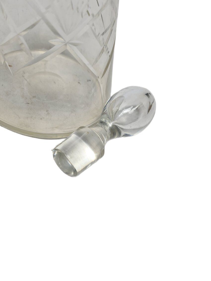 Art Deco crystal carafe, Germany, 1900s
