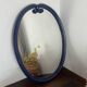 Miroir en fonte bleu nuit 