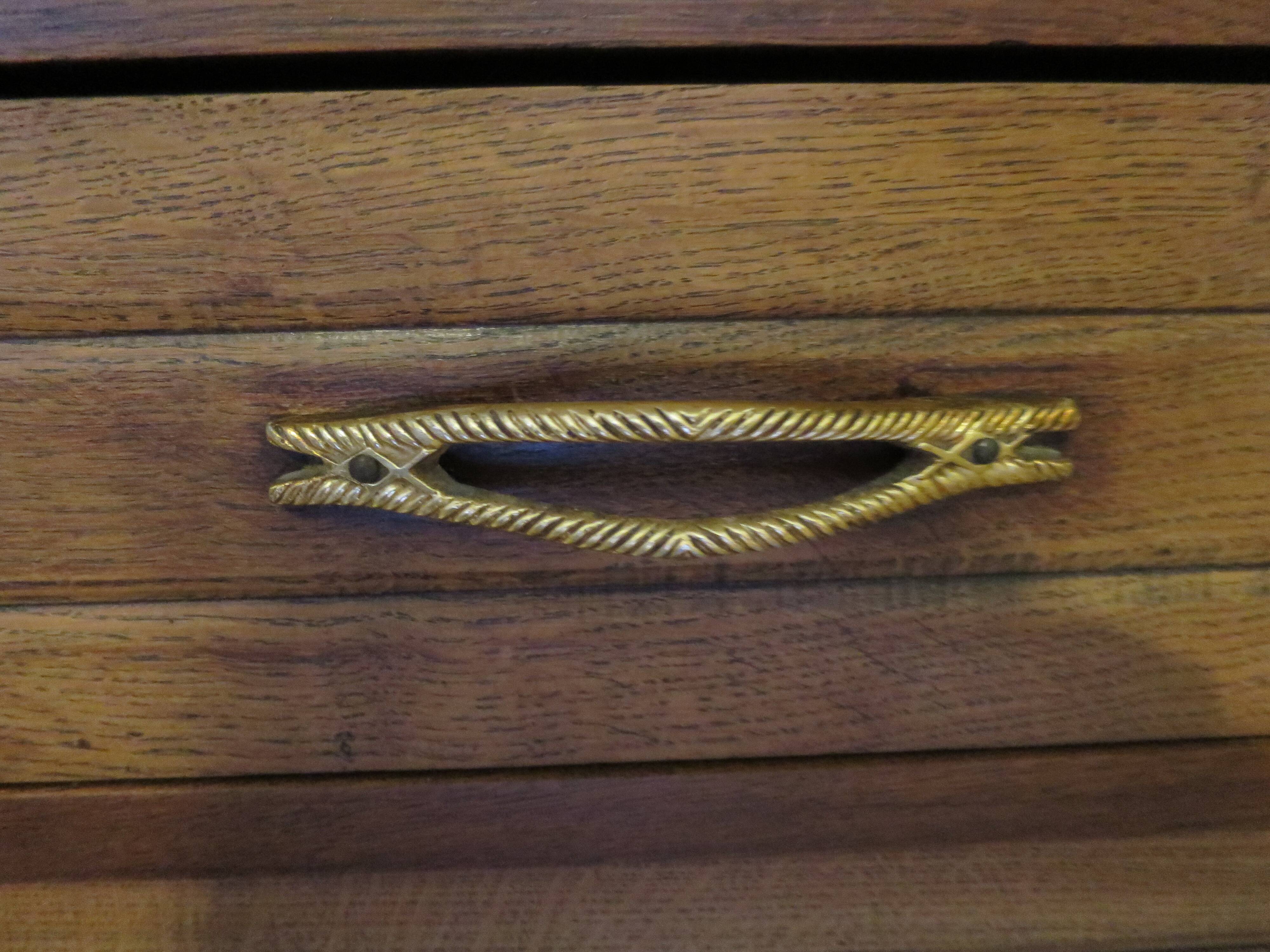 Art Deco style 4-drawer chest of drawers, 1950s