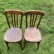 Set of 8 mismatched bistro chairs