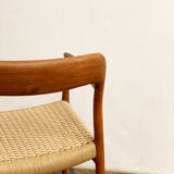 Mid century teak dining chairs by Niels O. Møller for J.L. Moller, Model 56, Set of 4,Denmark, 1950s