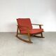 Mid-century teak rocking-chair
