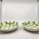 Moulin des Loups Orchies serving dishes, "Nappe" model, Green (set of 9)