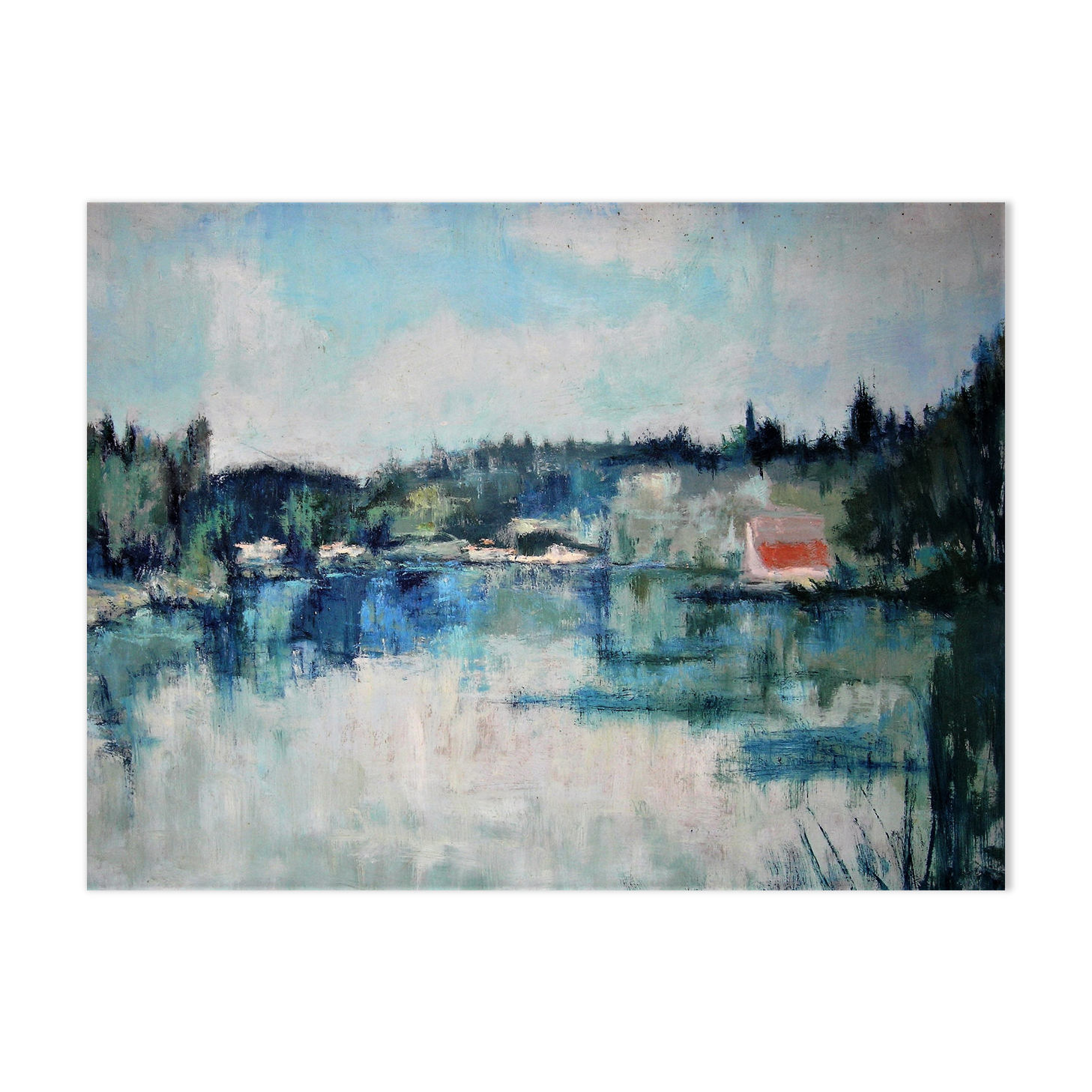 Landscape of the banks of the loire charles Belbeoc'h (xxth)