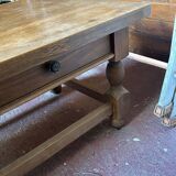 Solid oak coffee table