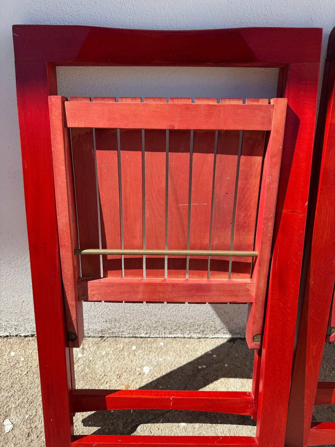 Aldo Jacober folding chairs from the 1970s.